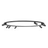 Nowoczesna lampa sufitowa czarny minimalistyczny plafon FOURTY ROUND IX BLACK 11950 Nowodvorski Lighting 